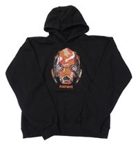 Černá mikina s potiskem a kapucí - Fortnite