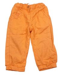 Oranžové plátěné kalhoty Kitchoun