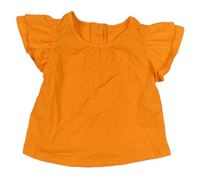 Oranžová skládaná halenka Matalan