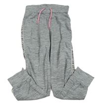 Šedé melírované sportovní kalhoty H&M