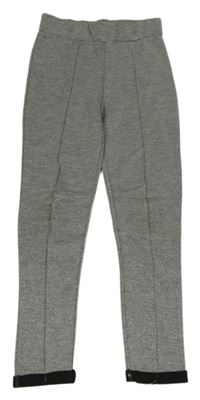 Stříbrné teplákové kalhoty s puky Cichlid