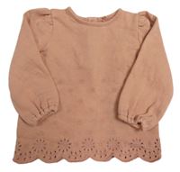 Starorůžová mikina s výšivkou George