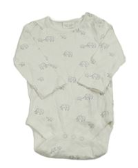 Bílé body se slony Next 