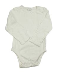 Smetanové žebrované body Smile 