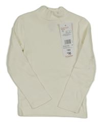 Nové - Smetanové žebrované triko F&F