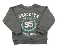 Šedá mikina s potiskem Matalan 