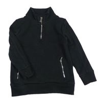 Černá vzorovaná mikina F&F