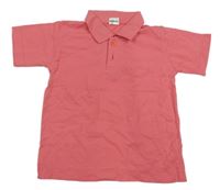 Růžové polo tričko 