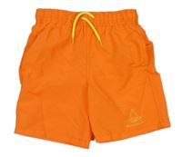Neonově oranžové plážové kraťasy 