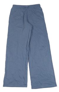 Modrošedé široké tepláky H&M