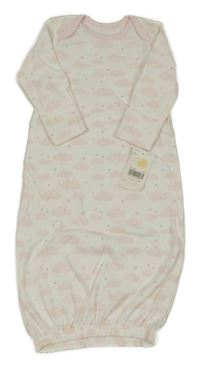 Nové - Bílo-růžový bavlněný spací pytel Mothercare