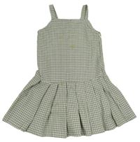 Černo-bílo-zelené kostkované šaty PRIMARK