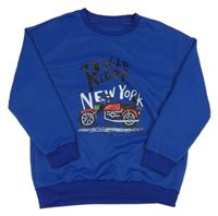 Safírová mikina s motorkou 