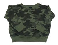 Khaki-černá army mikina Kiki&Koko