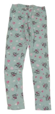 Světlemodré teplákové legíny s PAW PATROL - Skye a srdíčky nickelodeon