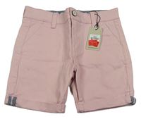 Růžové plátěné kraťasy Denim Co.