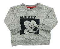 Šedá melírovaná mikina s Mickeym Primark