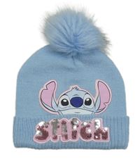 Modrá čepice se Stitchem a překlápěcími flitry Primark