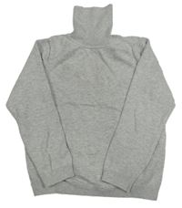 Šedý melírovaný svetrový rolák zn. Primark