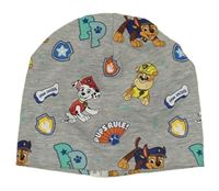 Šedá melírovaná bavlněná čepice s Paw Patrol H&M