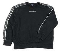 Černá mikina s logem Champion