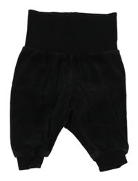 Černé sametové tepláky H&M