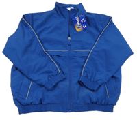 Nové - Safírová šusťáková sportovní bunda