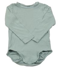 Světlezelené žebrované body H&M