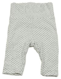 Světlešedé melírované lehké tepláky s hvězdami