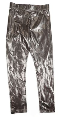Šedé metalické legíny H&M