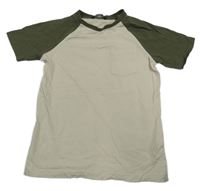 Béžovo-khaki tričko s kapsou George