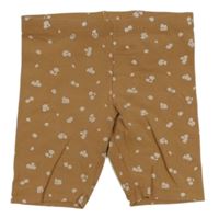 Hnědé vzorované elastické kraťasy H&M