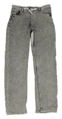 Šedé melírované jogger rifle H&M