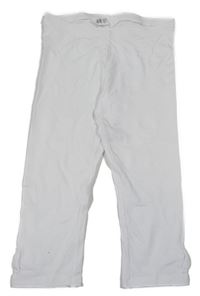 Bílé capri legíny s mašlemi H&M