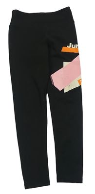 Černé sportovní tepláky s potiskem H&M