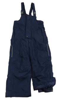 Tmavomodré šusťákové funkční laclové oteplovačky crane