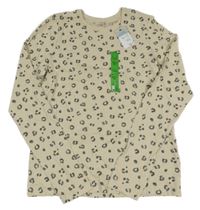 Nové - béžové leopardí triko Primark