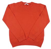 Červený lehký svetr M&S