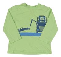 Zelené triko s auty 