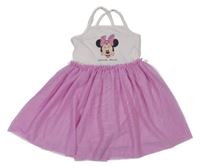 Bílo-růžové šaty s Hello Kitty a tylovou sukní C&A