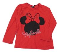 Červené triko s Minnie Disney