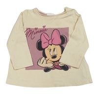 Béžové triko s Minnie zn. Disney