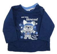 Tmavomodrá mikina s pejskem Ergee