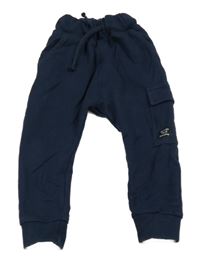 Tmavomodré cargo tepláky Next