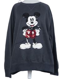Dámská tmavošedá mikina s Mickeym z flitrů H&M