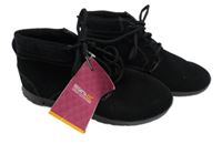 Nové - Dámské černé semišové kotníkové boty Regatta vel. 37
