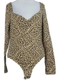 Dámské béžovo-černé vzorované body New Look 