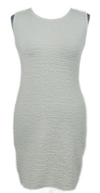 Dámské bílé strukturované šaty 