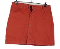 Dámská korálová riflová propínací sukně C&A