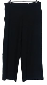 Dámské černé culottes teplákové kalhoty Cartoon 